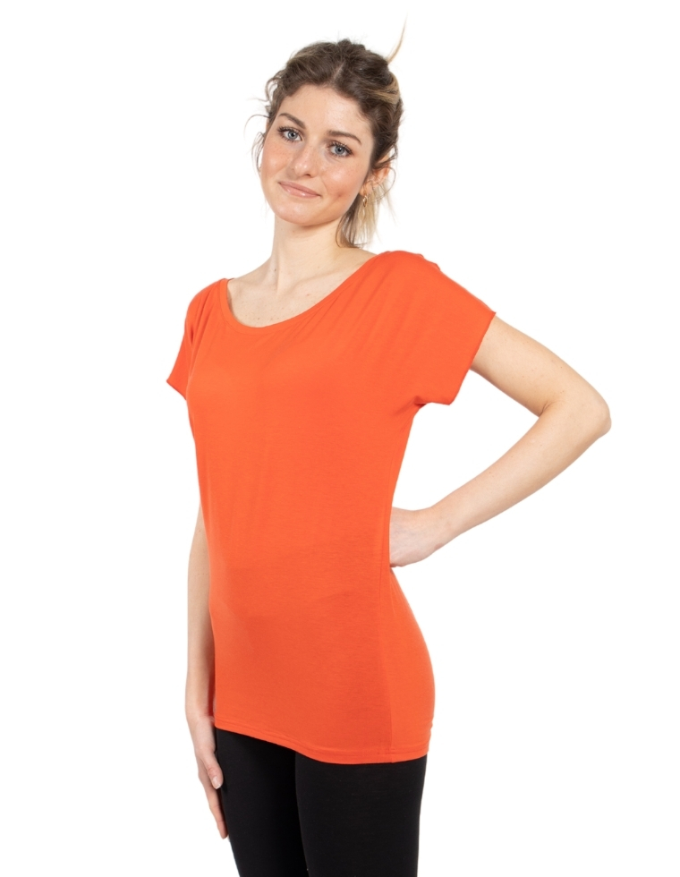 Elisabeth T-Shirt rossa Ecosostenibile