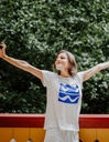 Nora T-Shirt Ecosostenibile - onde
