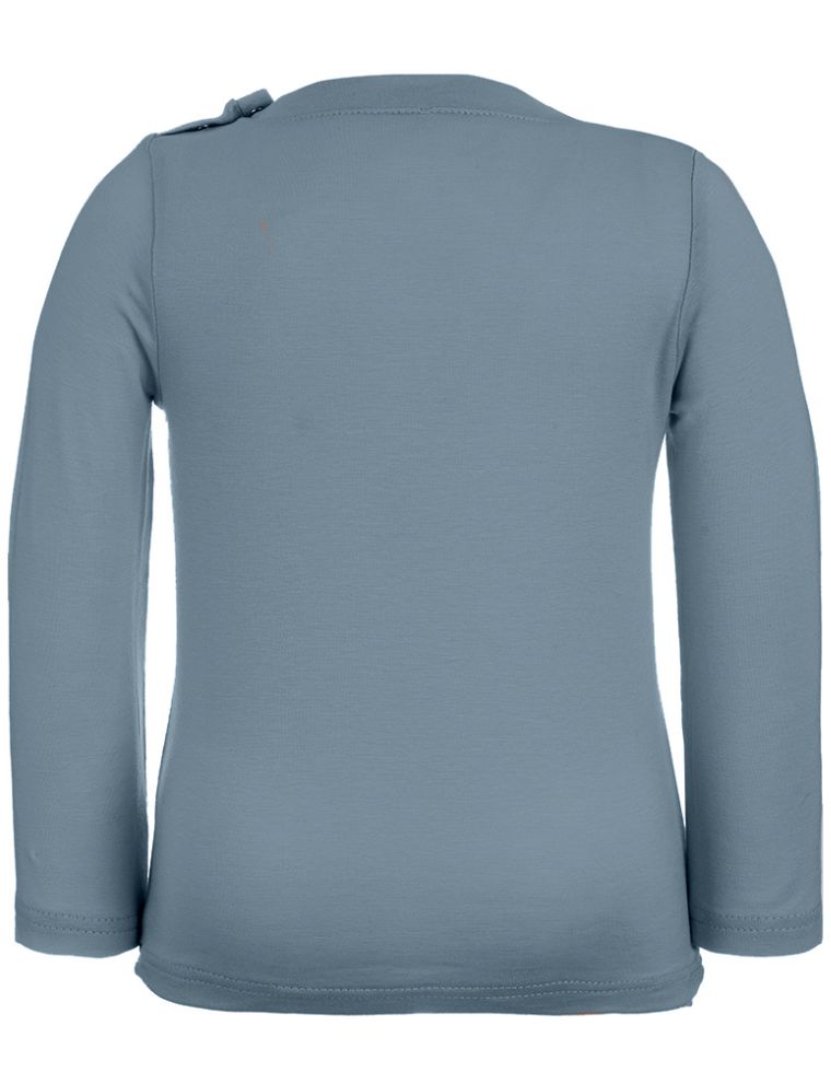 T-shirt Aura in Fibra di Eucalipto - azzurra con stampa topini