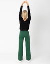 Pantaloni Paula in Cotone Organico - color verde scuro 