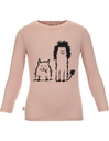 T-shirt Aura in Fibra di Eucalipto - rosa con cagnolini