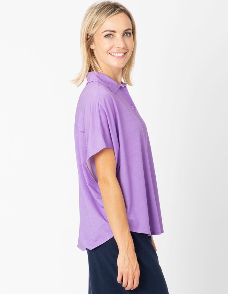 Blouse Petra in Fibra di Eucalipto da donna - lilla