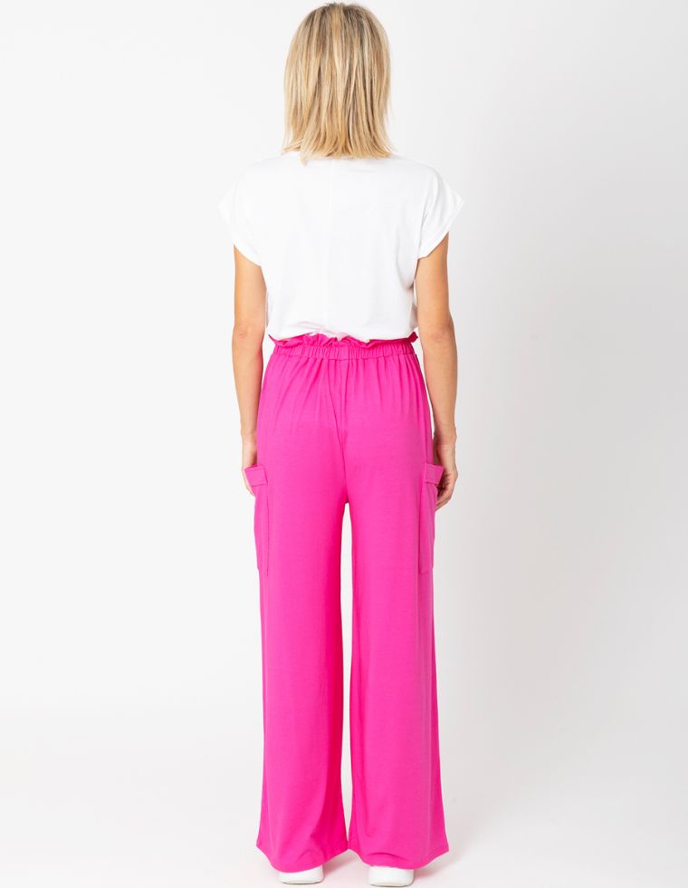 Pantaloni Giorgia in Fibra di Eucalipto - fuchsia