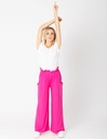 Pantaloni Giorgia in Fibra di Eucalipto - fuchsia