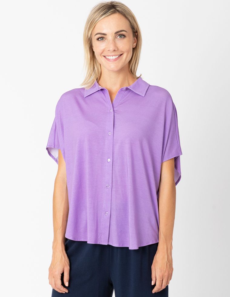 Blouse Petra in Fibra di Eucalipto da donna - lilla