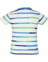T-shirt Alex in Fibra di Eucalipto - righe blu e verdi