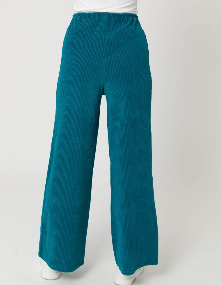 Pantaloni Kira Donna in Corderoi - blu
