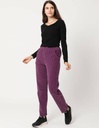 Pantaloni Kali Donna in Corderoi con tasche - color viola