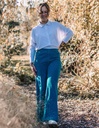 Pantaloni Kira Donna in Corderoi - blu