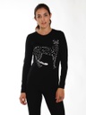 T-Shirt ecosostenibile Matri - nera con ghepardo 