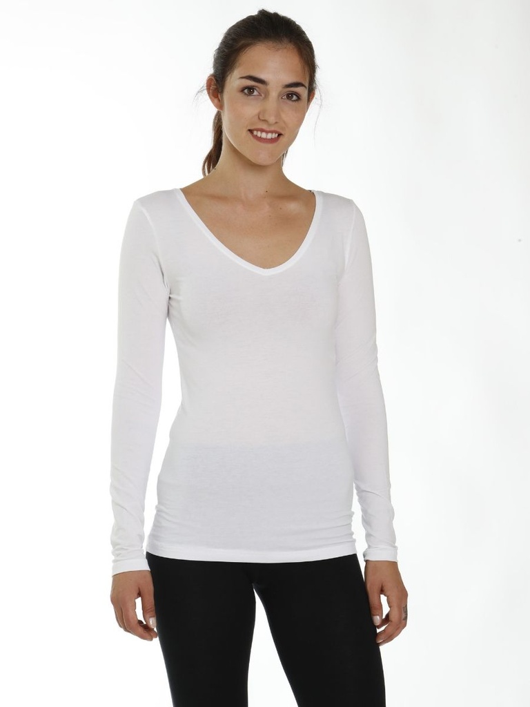 Vicky eucalyptus V neck