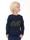 Organic T-Shirt Eucalyptus Aura - blue with lion