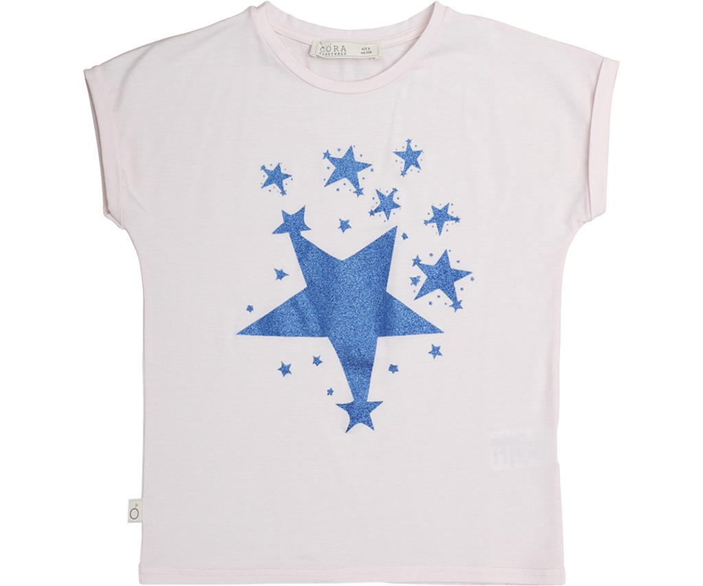 Laura T-Shirt Ecosostenibile in Eucalipto con stelle