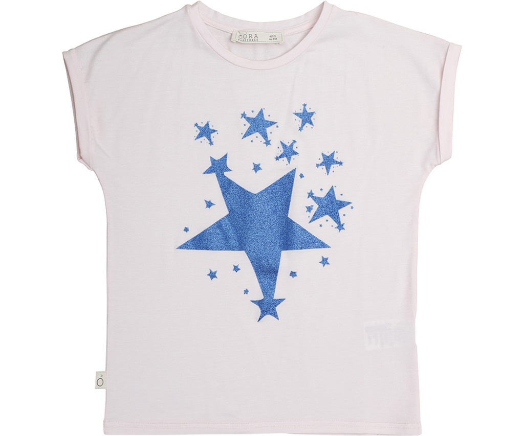 Organic T-Shirt Eucalyptus Laura with stars