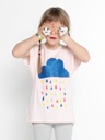 Laura  T-Shirt Ecosostenibile in Eucalipto con Nuvola