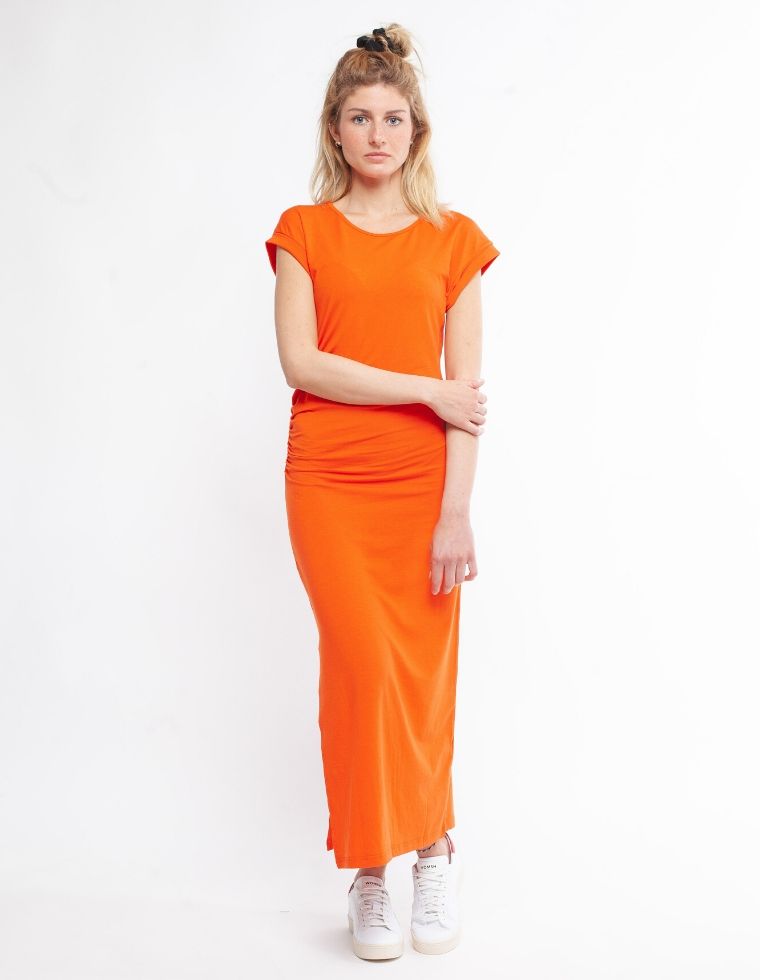 Felicia Tight long dress in Tencel