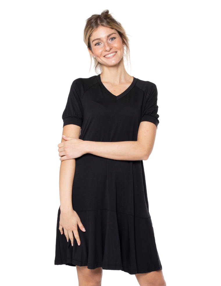 Organic Dress Eucalyptus Clara - black 