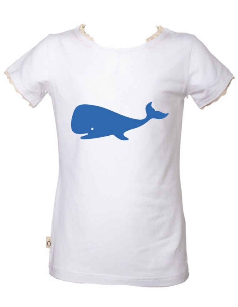 Fiona Eucalyptus T-Shirt - whale