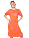 Luna Tencel Kleid rot