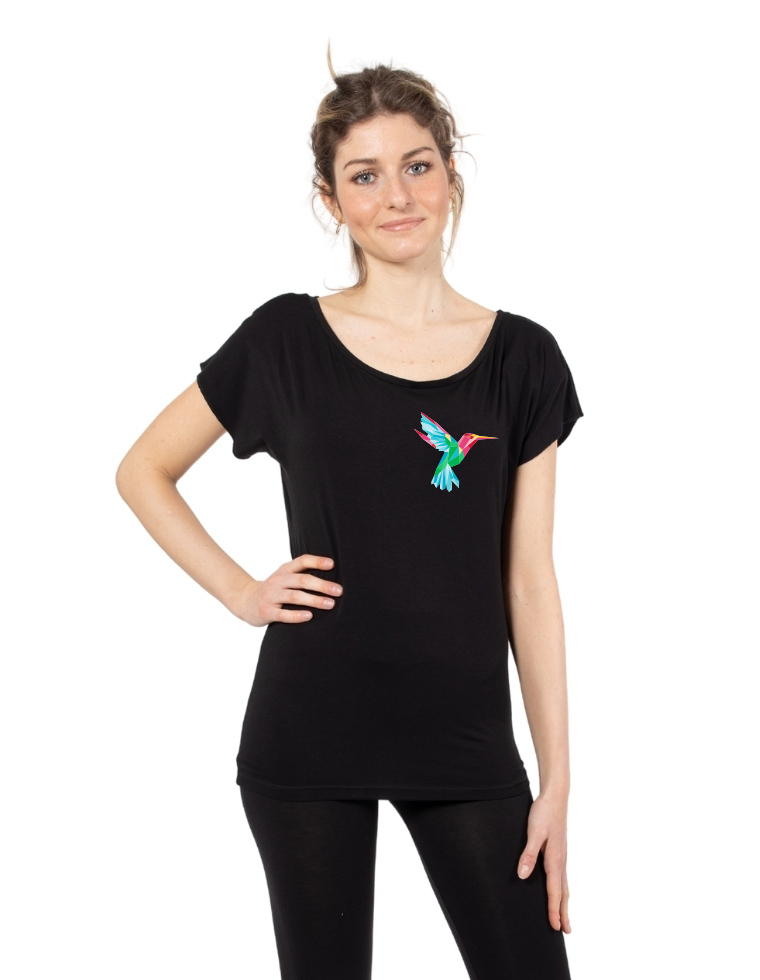 Ecological T-Shirt Eucalyptus Elisabeth - hummingbird