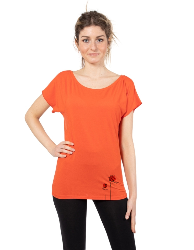 Tencel T-Shirt Elisabeth - Rosen