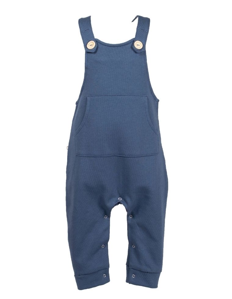Baby Overall &quot;Andrea&quot; in organic cotton certified GOTS in blue