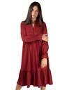 Damen Kleid &quot;Barbara&quot; aus Eukalyptus bordeaux