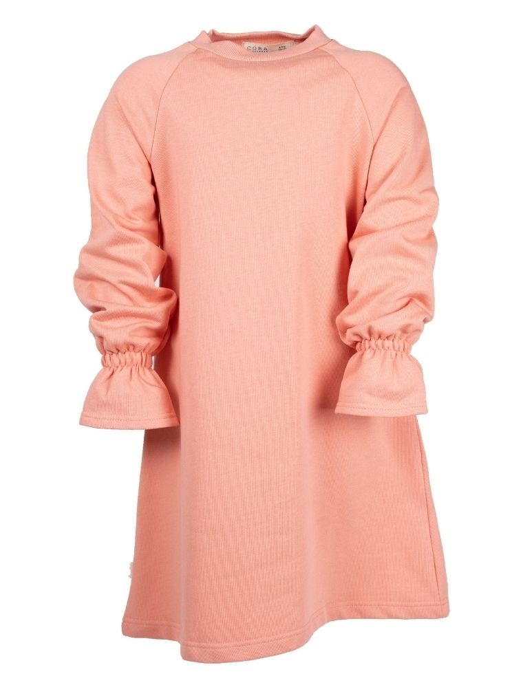 Girl Dress &quot;Joy&quot; in organic cotton GOTS rosa