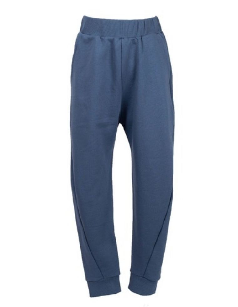 Pantaloni bambino &quot;Ambrogio&quot; in cotone organico blu