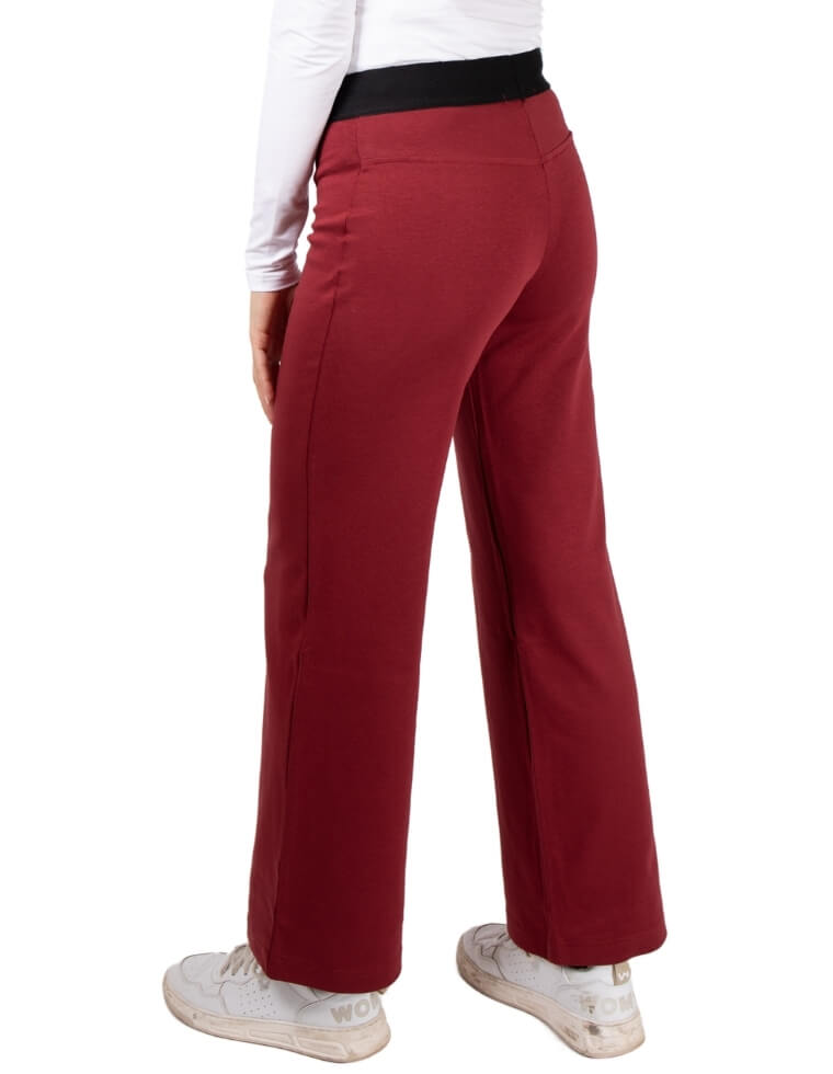 Damen Hose &quot;Paula&quot; aus Buchenholz bordeaux