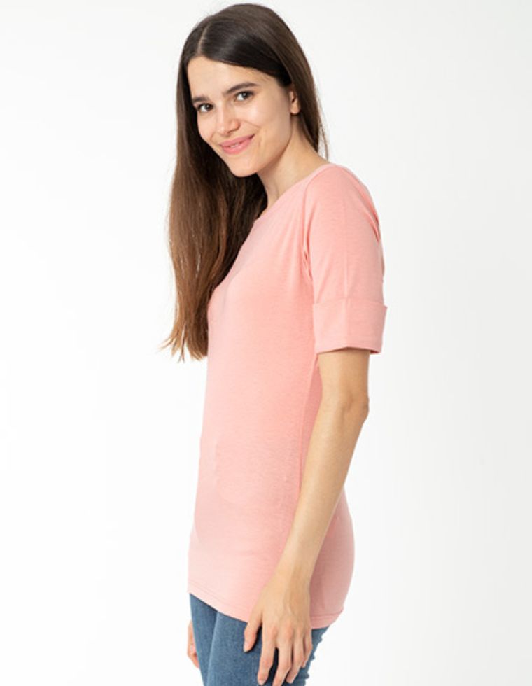 Sustainable short sleeve shirt GIOVANNA in eucalyptus fibre