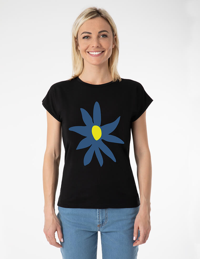 Sustainable women's T-shirt LAURA in eucalyptus fibre