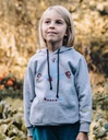 Ivo Sweatshirt aus Bio-Baumwolle - grau mit Affenaufdruck