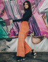 Pantaloni Kira in Corderoi - color rame