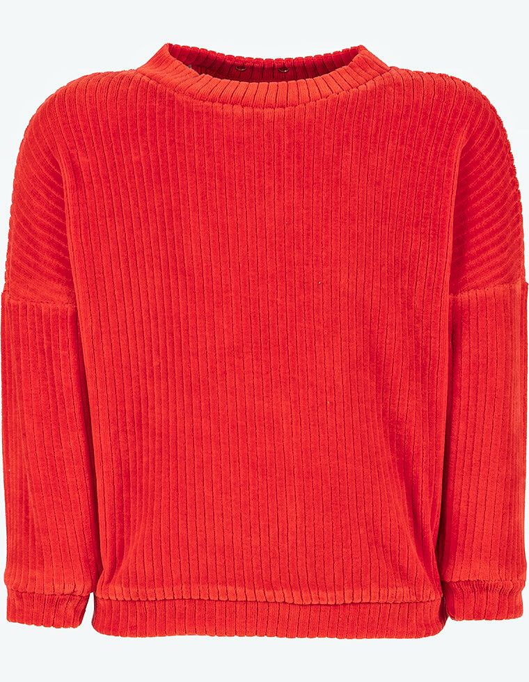 Suli Corderoi Sweatshirt - 'molten lava' rot