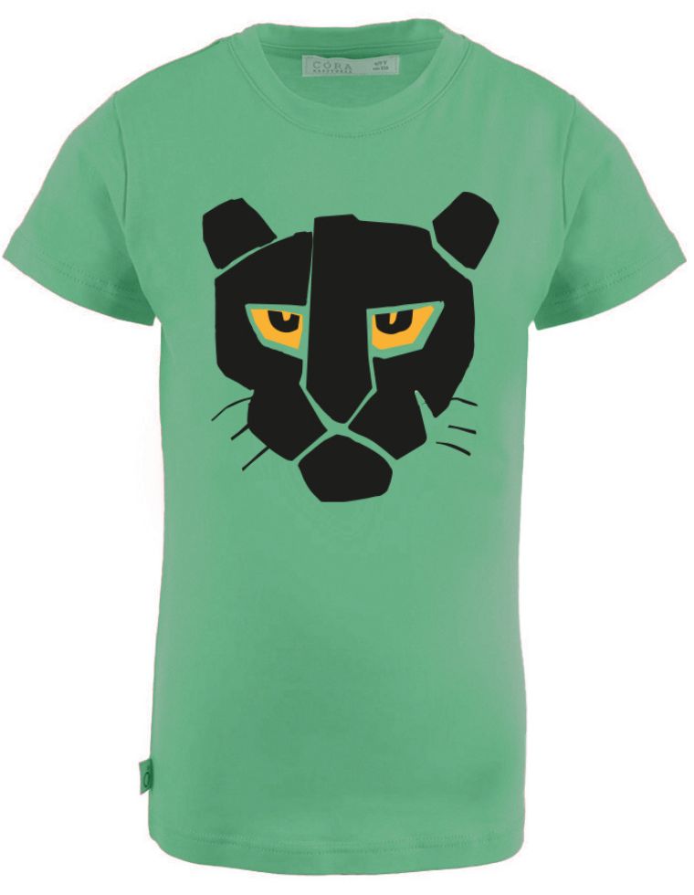 T-shirt Ben in Fibra di Eucalipto - verde con puma