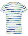 Ben-T-Shirt aus Eukalyptusfaser - blau und grün gestreift