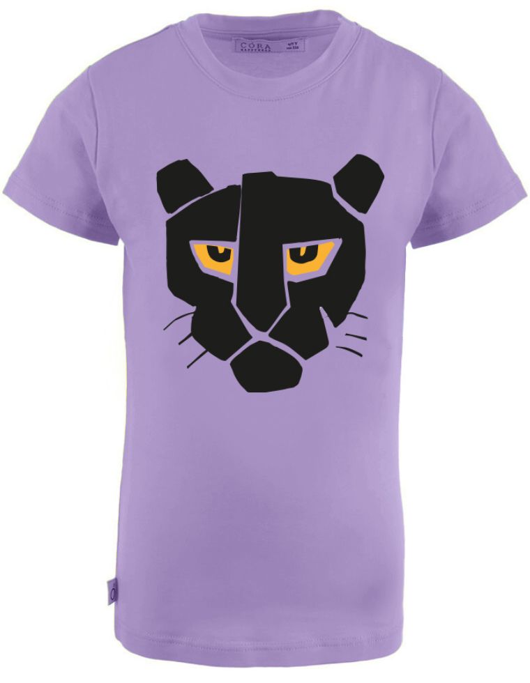 T-shirt Ben in Fibra di Eucalipto - lilla con puma