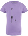 Ben Eukalyptusfaser-T-Shirt - lila mit drei Giraffen