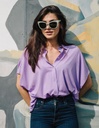 Petra Eucalyptus Fibre Blouse - lilac