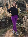 Kali Damenhose aus Corderoi mit Taschen - violett