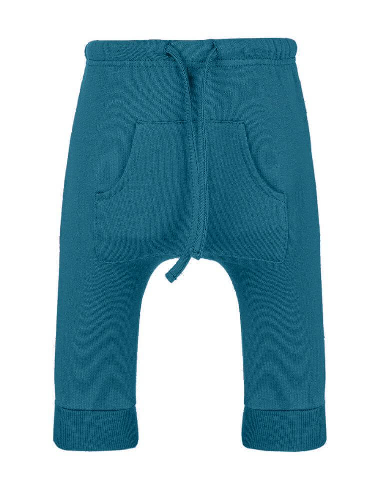 Pantaloni Marco Neonati in Cotone Organico - color blu