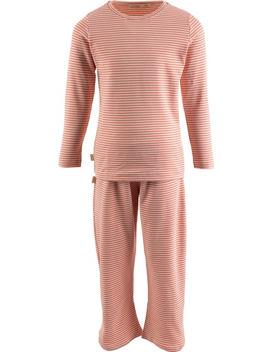 [KNPJ001-309STR-NOS] Mädchen Schlafanzug &quot;Chris&quot; aus Bio-Baumwolle rosa 