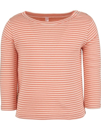 [BGTS003-309STR] T-Shirt neonata &quot;Prezi&quot; in cotone organico rosa