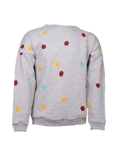 [BNSW002-110TRI] Baby Sweater &quot;Suli&quot; aus Bio-Baumwolle mit farbigem Tupfenmuster