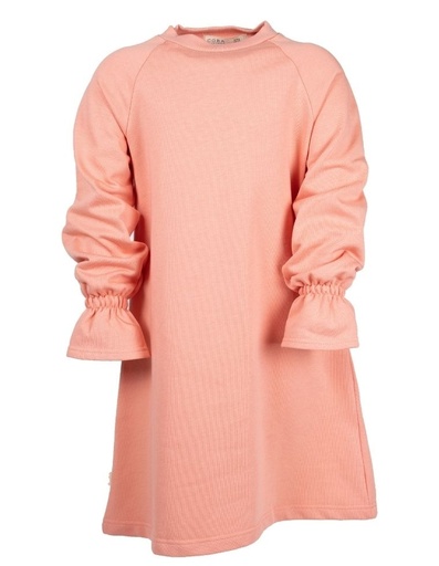 [KGDR016-329000] Girl Dress &quot;Joy&quot; in organic cotton GOTS rosa