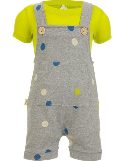 [BNOA003-100DOT-SS22] Eco-friendly MAUSI overall in organic cotton