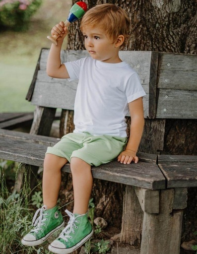 [KBSH001-237000-SS22] Eco-friendly children's shorts GABRI in organic cotton