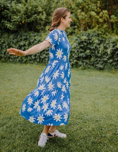 [WMDR020-034FLO-SS22] Nachhaltiges FRANCIE Damenkleid aus Eukalyptusfaser