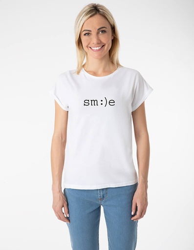 [WMTS005-020SMI-SS22] Sustainable women's T-shirt in eucalyptus fibre